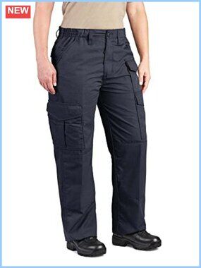 Women's Tactical Cargo Work Pants Relaxed Fit Straight Leg High Rise